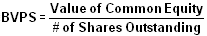 Book Value Of Equity Per Share (BVPS)